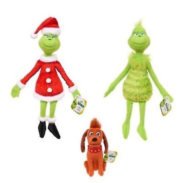 Grinch Juleplys Dukke Hvordan Grinch Stjal Udstoppede Dyr Grønt Monster Blødt Udstoppet Plys -sz.11955[HK] 18cm puppy