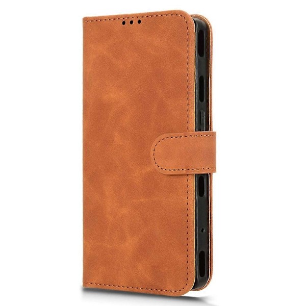 För ZTE nubia Red Magic 10 Pro 5G Läderfodral Hudkänsla Anti-Fall Plånbok Flip Telefonfodral [HK] Style E Multicolor
