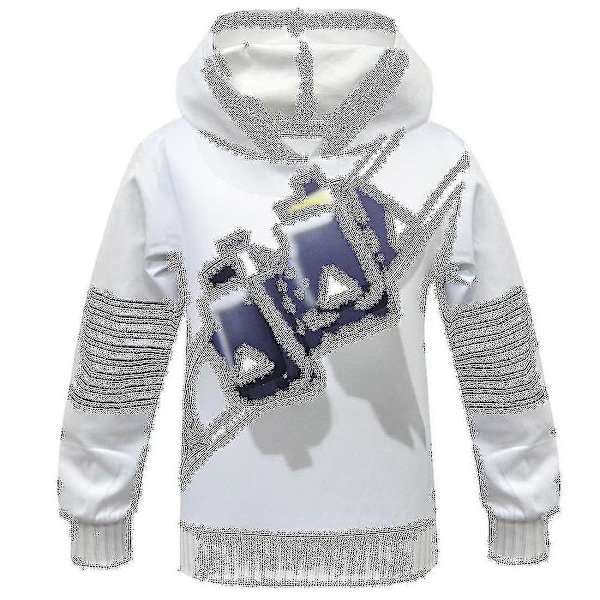 2023-Dj Marshmello Barne Hvit 3D-Printet Genser Sett Halloween Karneval Party Kostyme R_a[HK] 130cm