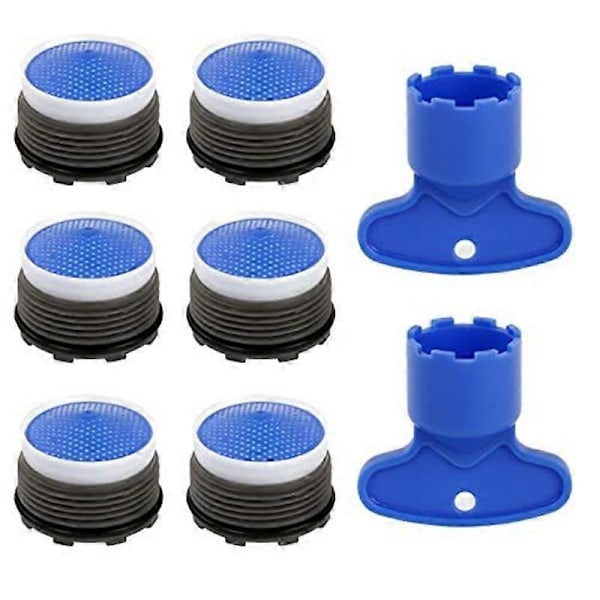 Hanan ilmastimen avain ja 16,5 mm hanasuodattimen rajoitin 2 kpl Cache-avain ja 6 kpl hanan ilmastimia [HK] 21.5mm