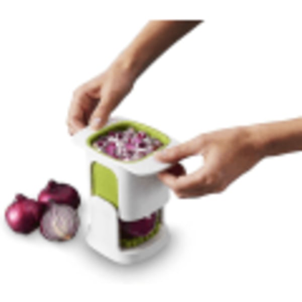 Joseph Joseph Chopcup Grøntsagshakker Frugt Cutter Veg Terning Skærer Rustfrit Stål Hvid[HK]