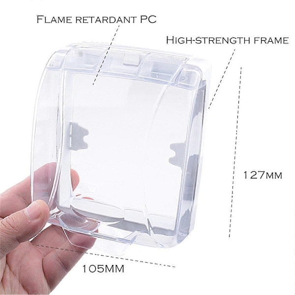 Dörrklocka Vattentätt Skydd Transparent Regnskydd Vattentätt Regnskydd Box Utomhus Lämplig Knapp Vattentätt Skydd[HK] Transparent