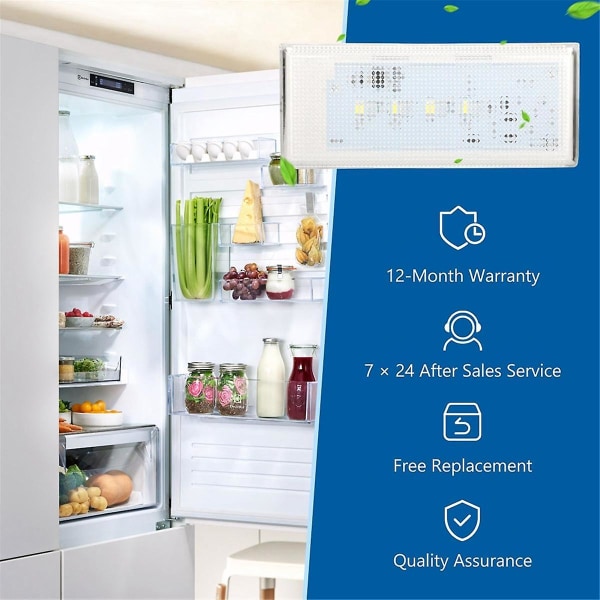 W10515058 Jääkaapin pää-LED-valo jääkaappiin Wrs325fdam02 Wrs325fdam04 Wrs325fdam Wrs325fdab([HK])