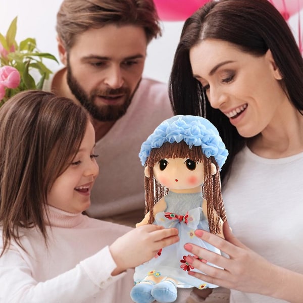 Suloinen kukkakeiju pehmolelu prinsessa täytetty nukke pehmeä ja mukava kauniille nukelle ainutlaatuinen lahja violetti 45cm[HK] Style B