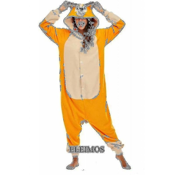 Vuxna Barn Kigurumi Cartoon Blå Hund Onesies Pyjamas Juldräkt[HK] Bingo onesie kids140 Fit135-145cm