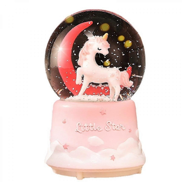 \"Unicorn Snowball - Børns Farve Musikboks, 80 Mm/3 Tommer Snebold, Datters Og Barnebarns Fødselsdag Julemusik\"[HK]