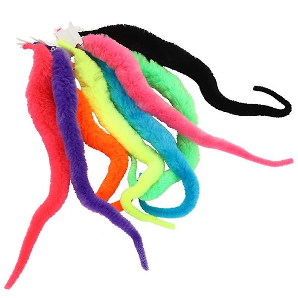 Den perfekte julegaven  Magisk orm Towiggly Twisty Fuzzy orm Magisk Twisty Wiggly orm for barn og katt (12 stk, flerfarget)
