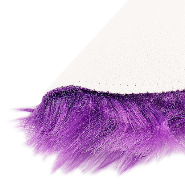 HK  Faux Fårfällsull Matta 30 X 30 Cm Fluffy Mjuk Långhårig Dekorativ Matta Kudde Stol Soffa Matta purple