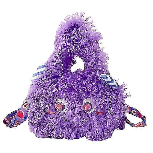 2023 Tecknad Plysch Monster Budväska Flickpresent[HK] Purple