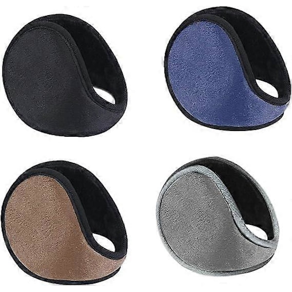 4 kpl Monivärinen Talvi Ulkoilu Lumilautailu Tuulenpitävät Pehmoiset Korvaläpät Unisex Korvaläpät [HK]