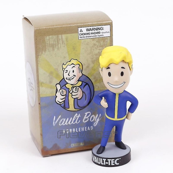 Fallout Vault Boy Bobble Head Pvc Actionfigur Samleobjekt Model Legetøj Brinquedos 7 Styles[HK] E Charisma