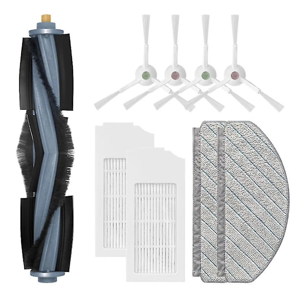 Reservedele til Deebot T10 Plus robotstøvsuger, hovedbørste, sidebørste, Hepa-filter [HK] as shown