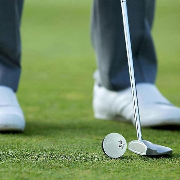 6 stk. sorte og hvide golføvelsesbolde, høj elastisk dobbeltlags golftræningsudstyr [HK]