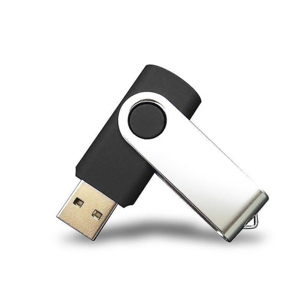 16gb USB-nøkkel, Black One Pack Flash Drive Usb 2.0 Memory Stick Storage Flash Drive ([HK])