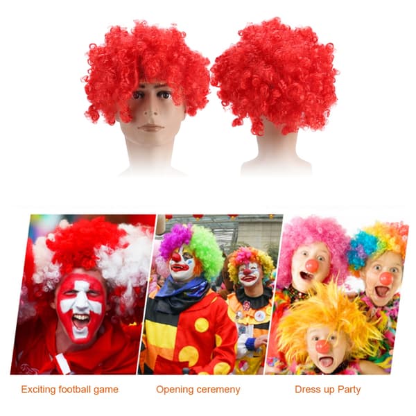 Cosplay Paryk Rød Eksplosion Kostume Tilbehør[HK]