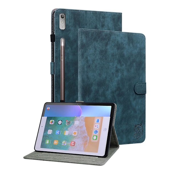 Læder Tablet Cover Til Lenovo Tab P12[HK] Dark Blue