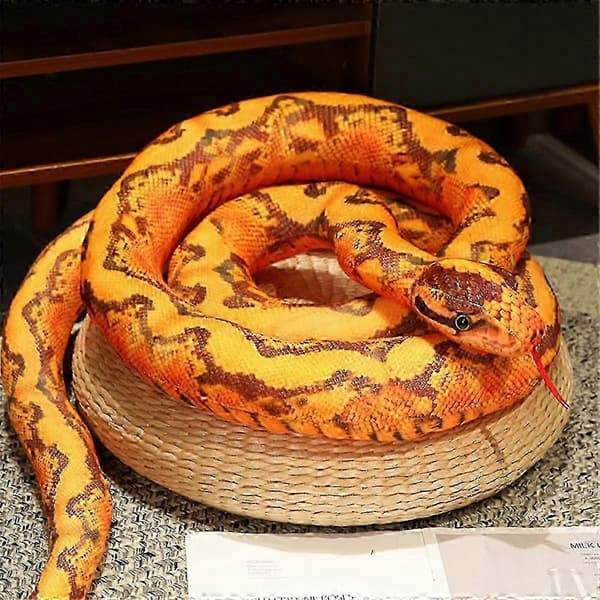 25-26 Simulering Python Plysj Leketøy Gigantisk Python Kobra Plysj Dyre Plysjdukke Halloween Dekorationsgave Grønn Python[HK]