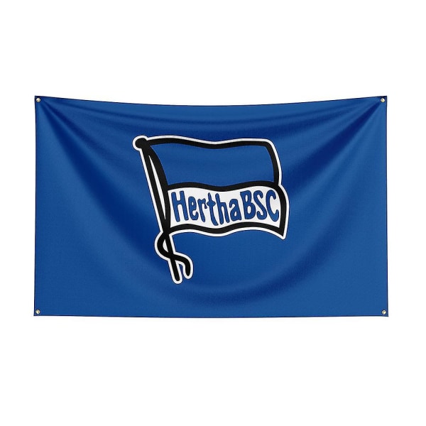 Born Pretty 3x5 Hertha Bsc Flag Polyester Trykt Racing Sport Banner Til Dekoration[HkkK] E 90 x 150cm