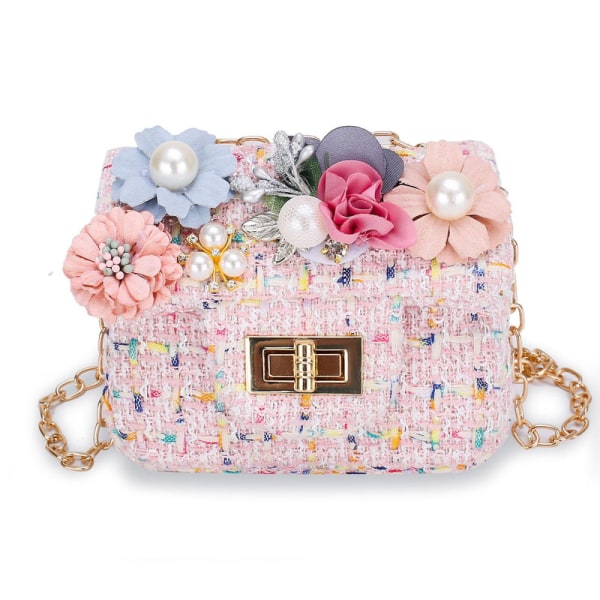 Little Girl Skulderveske Jenter Håndvesker Portable Mini Purse Messenger Bag Flip Bagpink(t-0-g)[HK] pink
