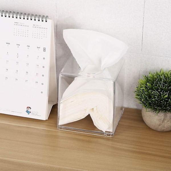HKK Akryl Servietdispenser Boks Cover Holder Klar Firkant Serviet