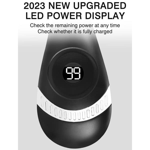 Oppladbar USB Halsvifte - 5000mAh - Moderne Svart - Bærbar[HK]