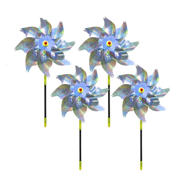 Reflekterande fågelskrämma / vindsnurra - Silver 4-pack[HK] 4-Pack