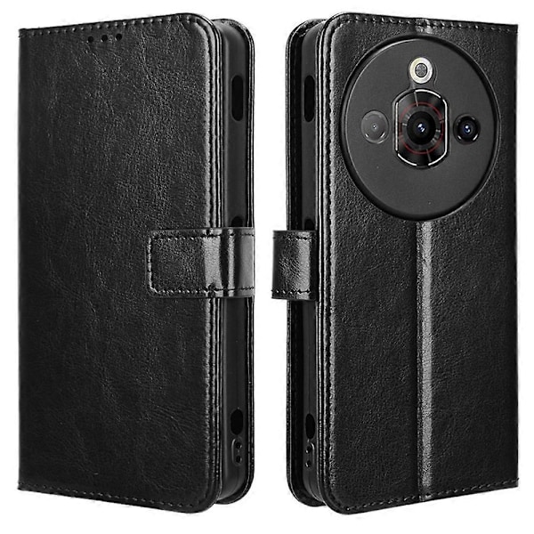 För ZTE nubia Focus Pro Fodral Crazy Horse Textur PU Läder Telefonplånboksskydd [HK] Style A Multicolor