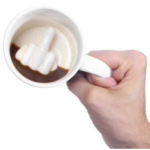 3D Langfinger Krus Specielle Sjove Te S Keramiske Krus [HK]
