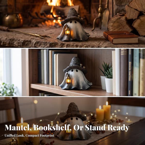 Åndstrollmannlyktpynt Halloween Åndstrollmannpynt Glødende[HK]