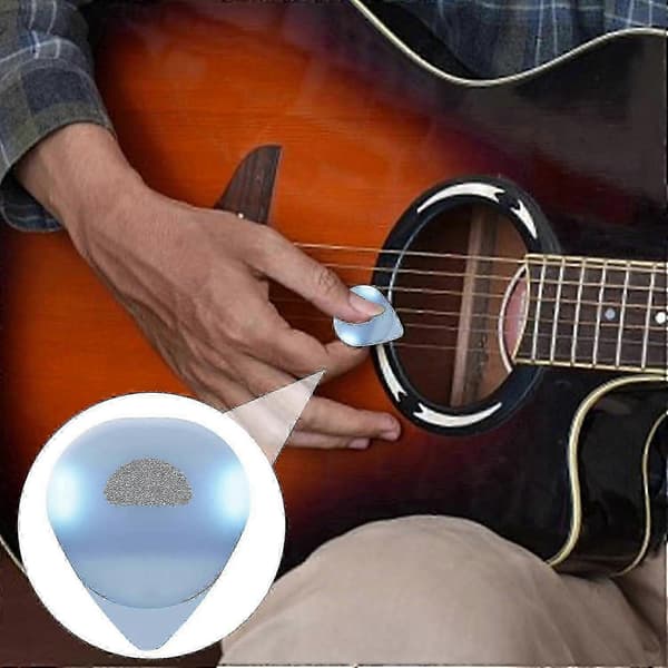LED Lysande Gitarrplektrum, Lysande Gitarrplektrum, Hållbara Gitarrtillbehör För Musikälskare, Gitarrnybörjare[HK] Blue