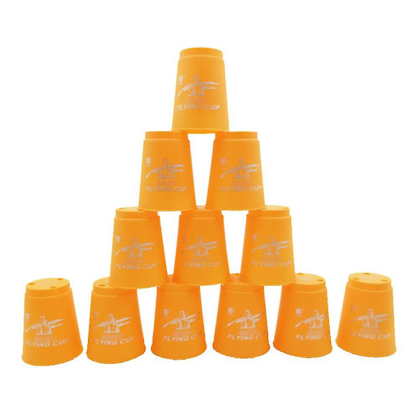 Speed Stacks | Offisiell Sport Stacking Set - 12 Kopper for Hurtighetstrening Reisefest Spill[HK] Yellow
