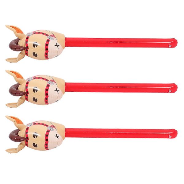 3 stk Oppustelige Heste Oppustelige Pinde Tema Fødselsdagsfest Julefest Tilbehør [HK] Brown 96.00X34.00X34.00CM