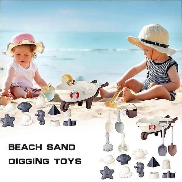 Strandsandlegetøj til børn Rejsestrandlegetøj til småbørn[HK] 17pcs