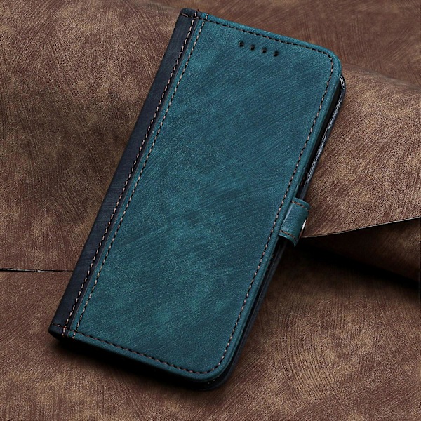 Fodral för Samsung Galaxy A53 5G Premium Mjukt PU Läder Flip Folio Plånbok Ställ Skydd Kompatibelt med Samsung Galaxy A53 5G Skal[HK] Green