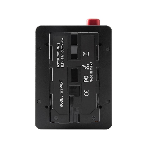 Strømadapter Monteringsplate for Mini Nano V/V-Mount Batteri til NP-F NP-F960 NP-F970, D-Tap for Kamera/[HK] Black