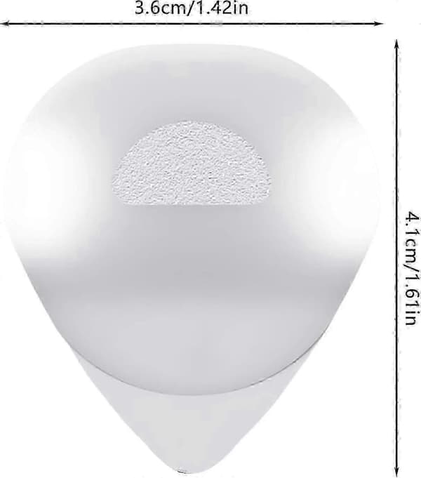 LED Lysande Gitarrplektrum, Lysande Gitarrplektrum, Hållbara Gitarrtillbehör För Musikälskare, Gitarrnybörjare[HK] white