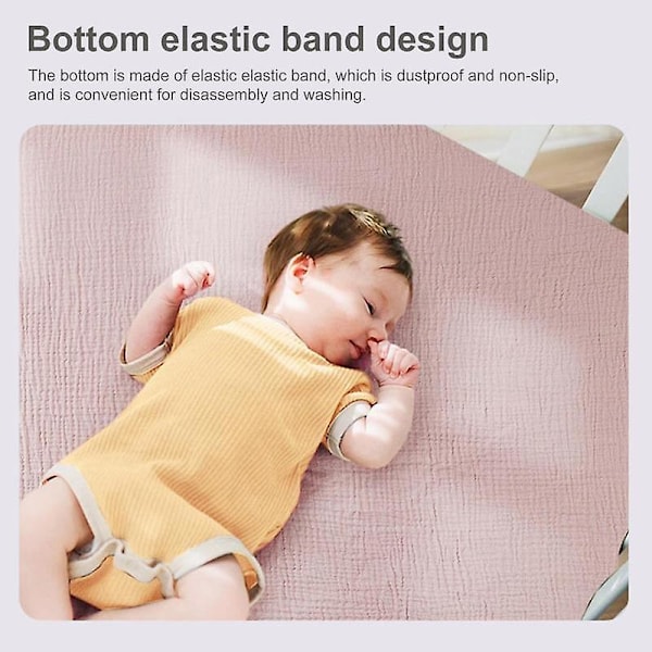 Säker och bekväm spjälsängslakan i bomull med mjuk textur och elegant design för maximal komfort [HK] Purple