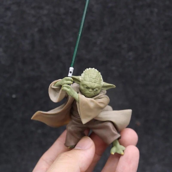 Star Wars Mandalorian Master Yoda med svärd actionfigur leksaker[HK] bag package