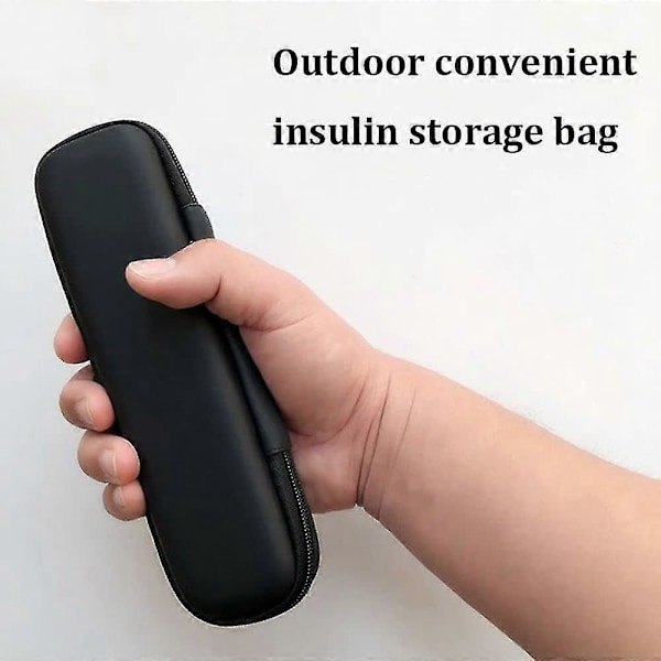 2024 1 stk. Sort Insulin Køletaske Rejseetui, Bærbar Insulin Rejseetui, Insulin Køletaske Isoleret Organizer[HK]