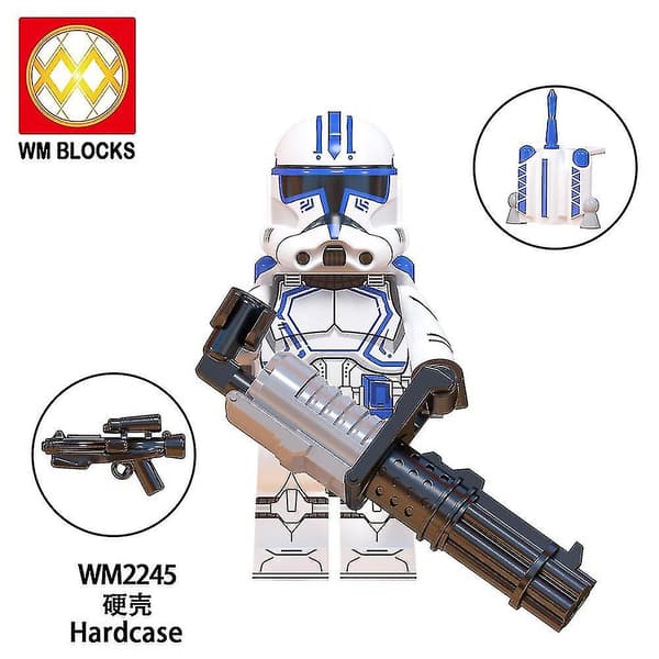 8 stk. Legion Clone Trooper Hær Sæt Mini Captain Rex Jesse Og Echo Star Captain Rex 501st Clone Troo[HK]