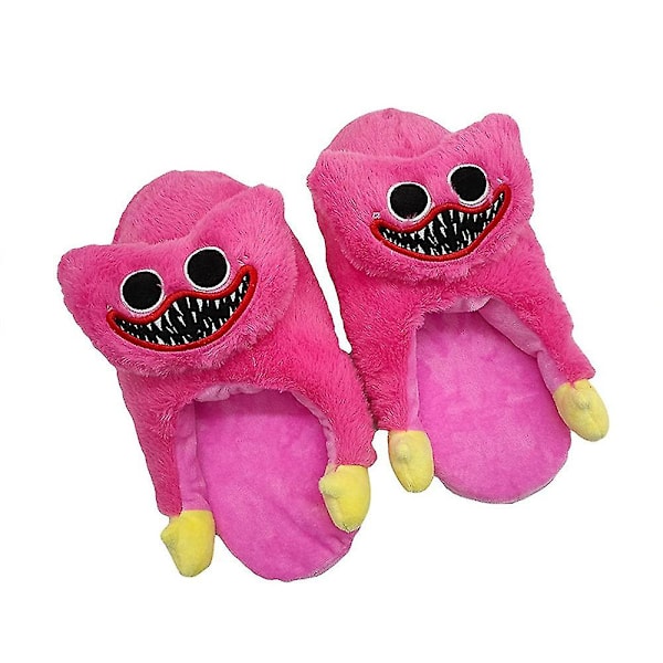 Børne Hvalpe Legetid Huggy Wuggy Bløde Hjemmesko Varme Hjemmesko Gaver[HK] Rose Red