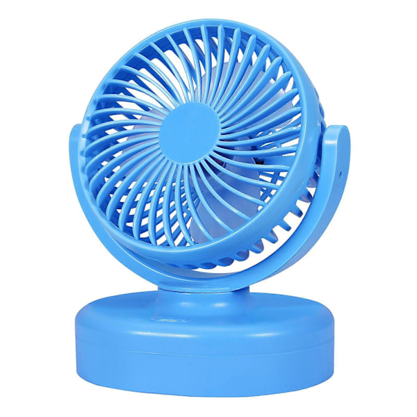 Mini Bilventilator USB Genopladelig Elektrisk Ventilator 3-Hastigheds Ventilatorer til Biler Lastbiler Busser[HK] Blue 3000mah