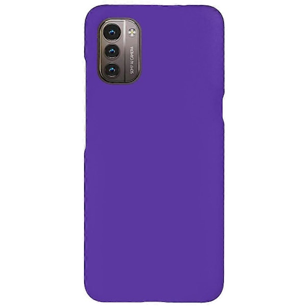 Skyddsfodral med gummerad, glansig yta för Nokia G21/G11, lätt, slimmat, hårt PC-mobilskal [HK] Purple
