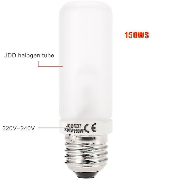 Jdd E27 150w 2800k Studio Flash Lamp Mallinlamppu 220v-240v/230v, Malli nro 2[hk]