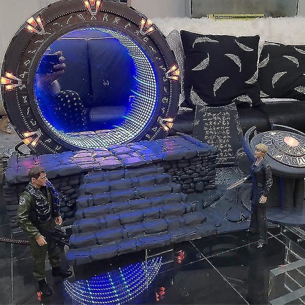 Star-gate Light Mirror Cosplay Prop Replica Fantastisk Atlantis Universe Samlingsgave Gaming Skulptur Modell Lekerekvisit[HK]