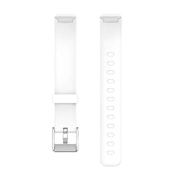 Silikone Armbånd til Fitbit-Luxe Ur Armbånd Blød Håndledsrem Loop Armbånd[HK] L White