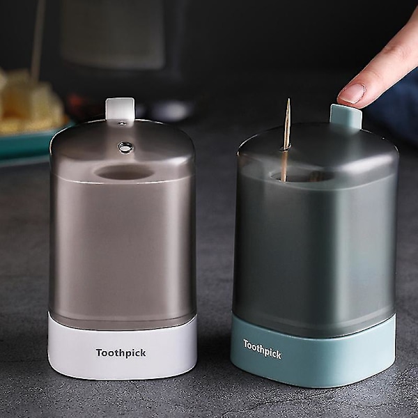 HKK Tandpetare Dispenser Tandpetare Hållare Bärbar Tandpetare Låda Automatisk Tandpetare Bärbar Automatisk Tandpetare Hållare Betterlifefg