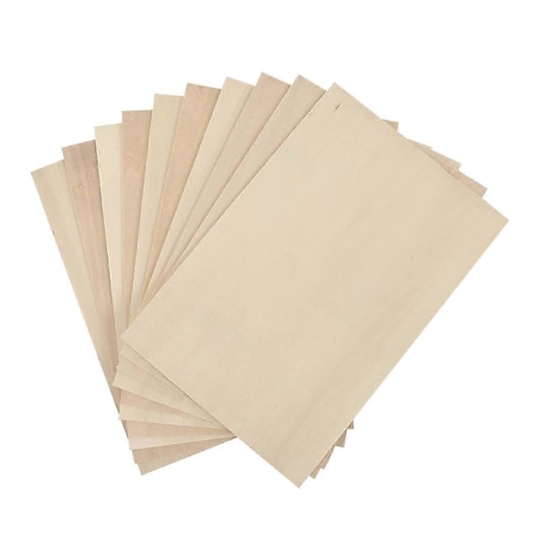 10 stk. Basswood Kryssfiner DIY Pyrografi Forsyninger Ubehandlet Trebit Håndverk [HK]