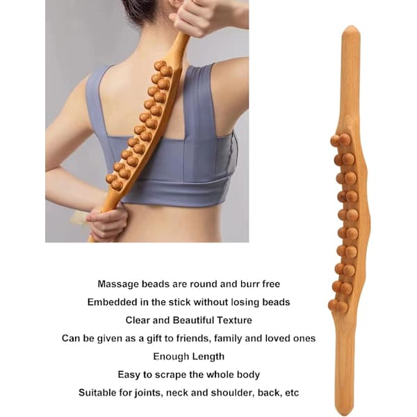20 perletræ Gua Sha værktøj til muskelafslapning og massageterapi [HK]