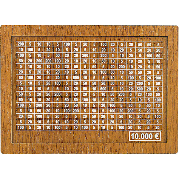 4 Kokoa Säästöpossu Säästötavoitteilla Ja Rastitettavilla Numeroilla [HK] 10000 euros